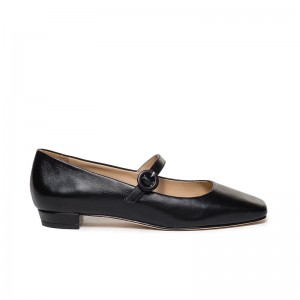 Women Bernardo Gabriela Mary Jane Ballet Flats Black | ABY3192IH