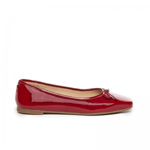 Women Bernardo Gwynn Ballet Flats Dark Red | ECL567KF