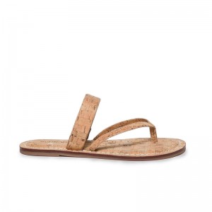 Women Bernardo Leia Thong Flat Sandals Brown | EUK368IS