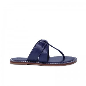 Women Bernardo Margaret Thong Slide Sandals Blue | PAM9547SD