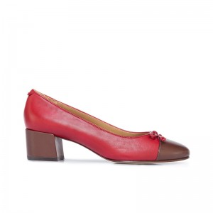 Women Bernardo Marisol Ballerina Pumps Dark Red Chocolate | HEH8473TP