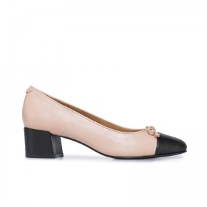 Women Bernardo Marisol Ballerina Pumps Pink Black | WIL6892BC