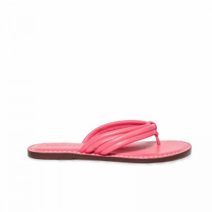 Women Bernardo Miami Thong Slide Sandals Pink | ORJ1646UT