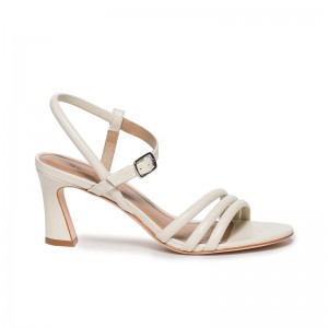 Women Bernardo Noor Heels Sandals White | MFD979WL