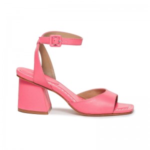 Women Bernardo Nyack Heels Sandals Pink | EVZ2631LH