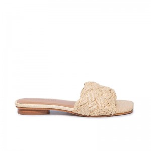 Women Bernardo Pixie Slide Sandals Beige | WCP8426WL