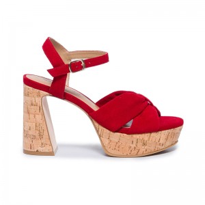 Women Bernardo Veronika Platform Sandals Red | GIX172MM