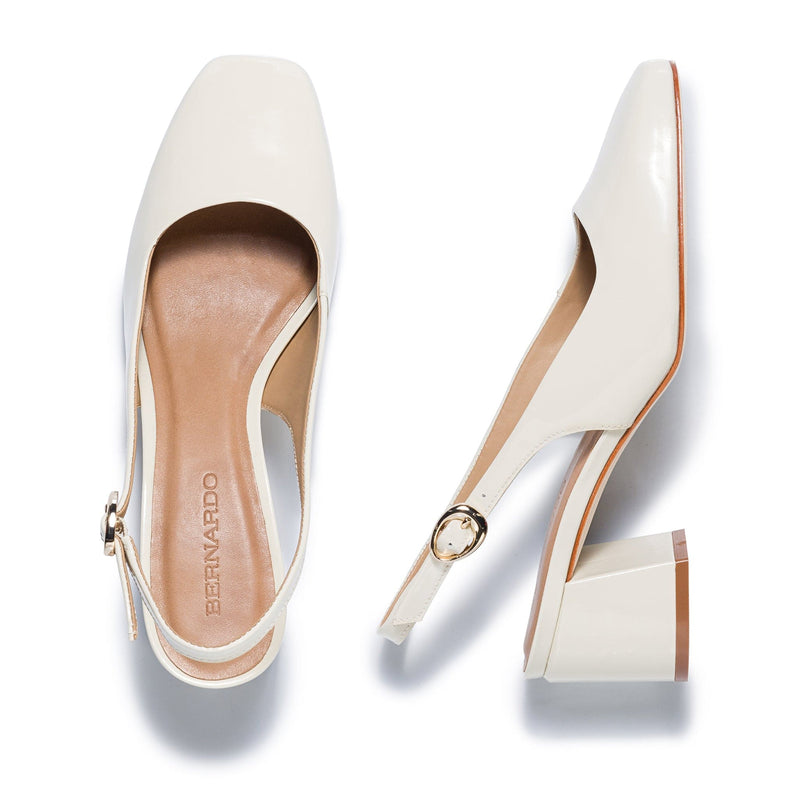 Women Bernardo Alexia Slingback Pumps White | PPS2260VY