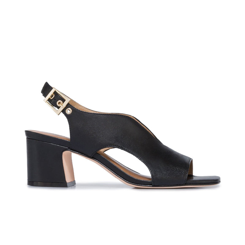 Women Bernardo Bedford Mid Heels Sandals Black | CUR5636WX