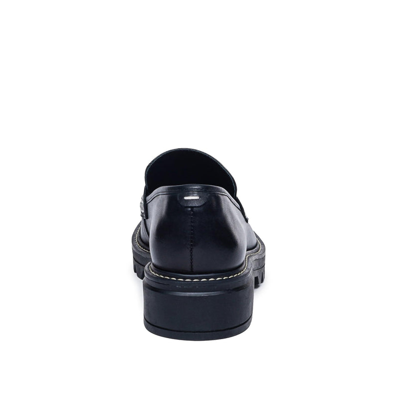 Women Bernardo Chandler Lug-Sole Loafers Black | WYG8598MW