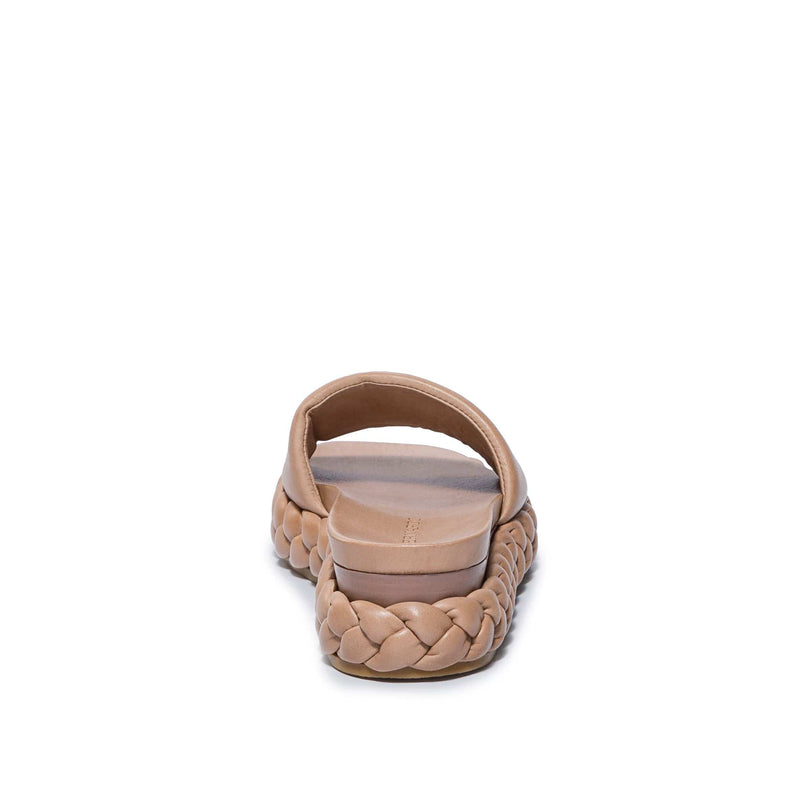 Women Bernardo Charleston Braided Slide Sandals Brown | ATQ4847TQ