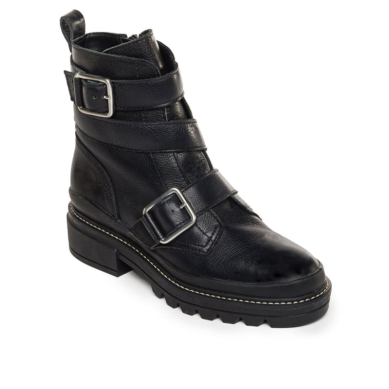 Women Bernardo Durban Moto Ankle Boots Black | KFN7582YF