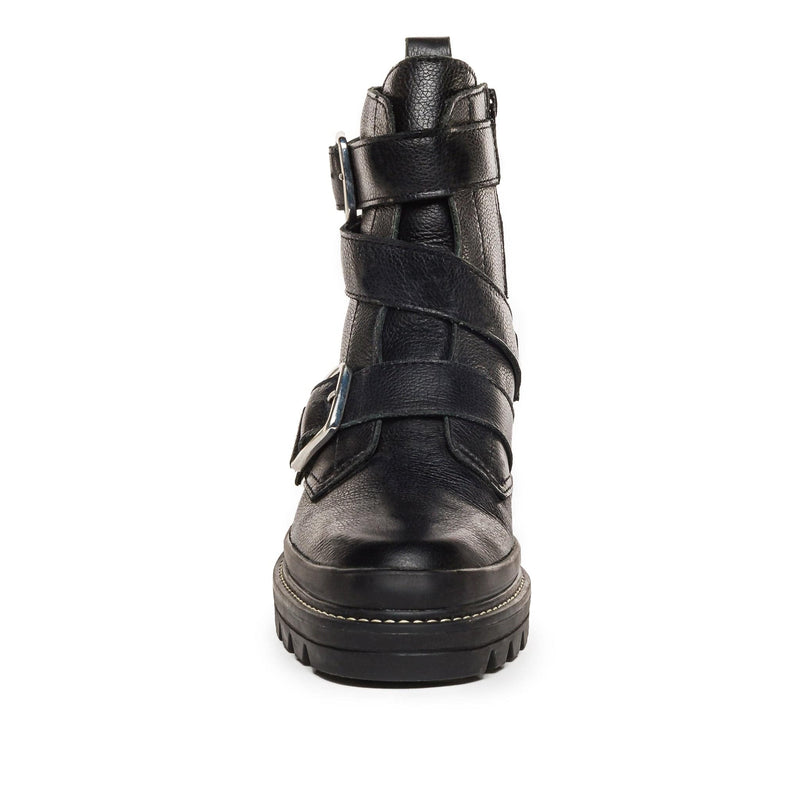 Women Bernardo Durban Moto Ankle Boots Black | KFN7582YF