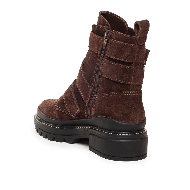 Women Bernardo Durban Moto Ankle Boots Chocolate | YSM3720DH