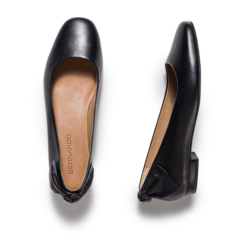 Women Bernardo Eloisa Bow Ballet Flats Black | HYA2779DL