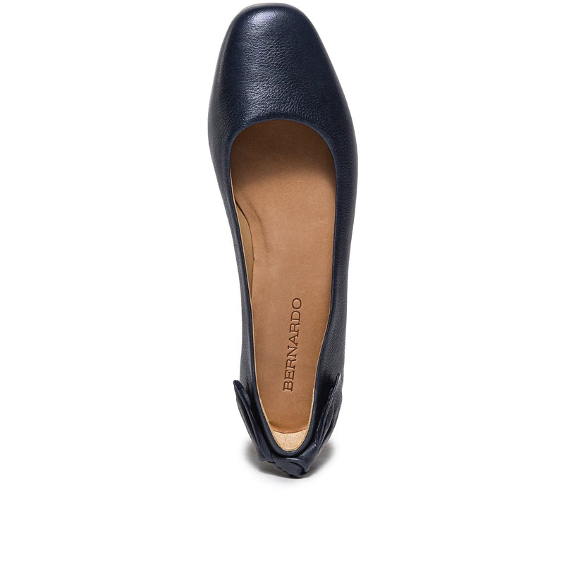 Women Bernardo Eloisa Bow Ballet Flats Navy | UQQ8755LS