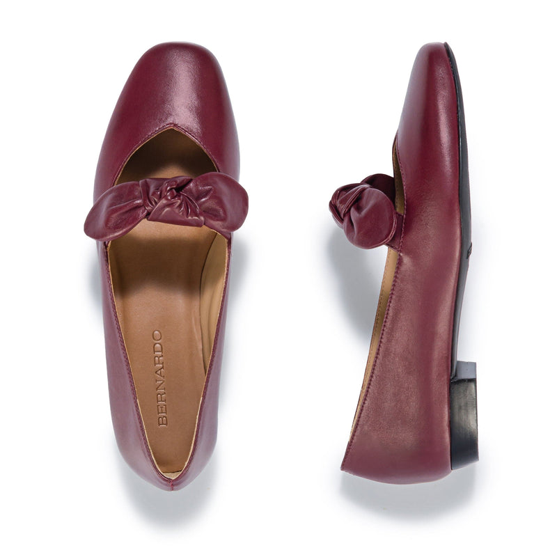 Women Bernardo Emersyn Ballet Flats Dark Red | YGP818TY