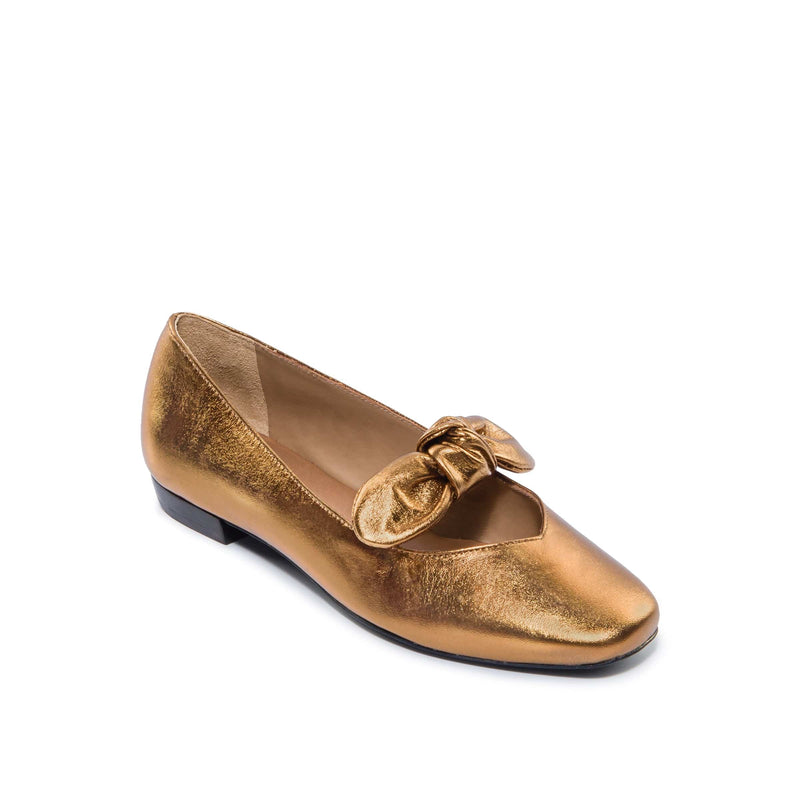 Women Bernardo Emersyn Ballet Flats Gold Yellow | YPH8165NL