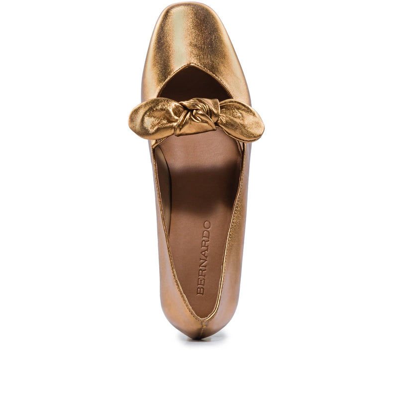 Women Bernardo Emersyn Ballet Flats Gold Yellow | YPH8165NL