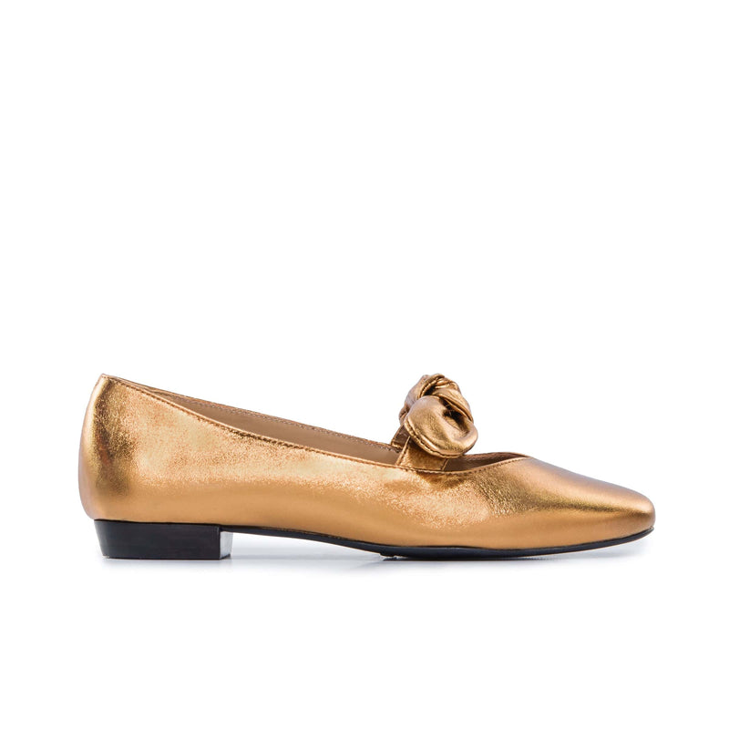 Women Bernardo Emersyn Ballet Flats Gold Yellow | YPH8165NL