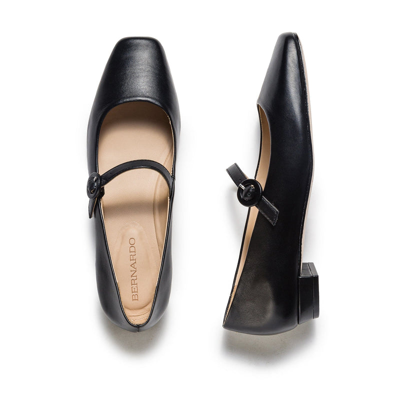 Women Bernardo Gabriela Mary Jane Ballet Flats Black | ABY3192IH