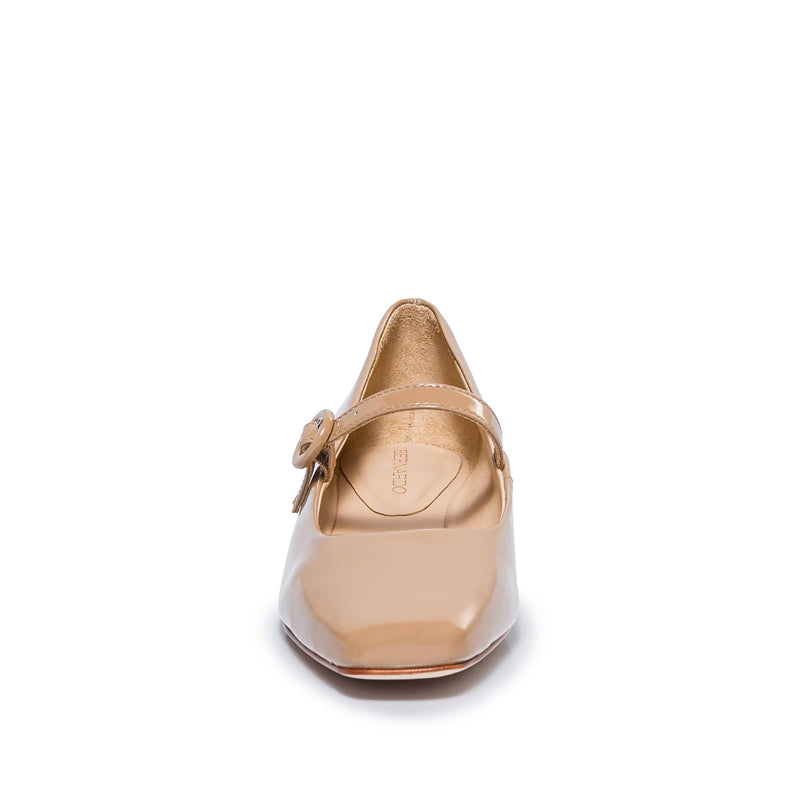 Women Bernardo Gabriela Mary Jane Ballet Flats Beige | LOX2971LV