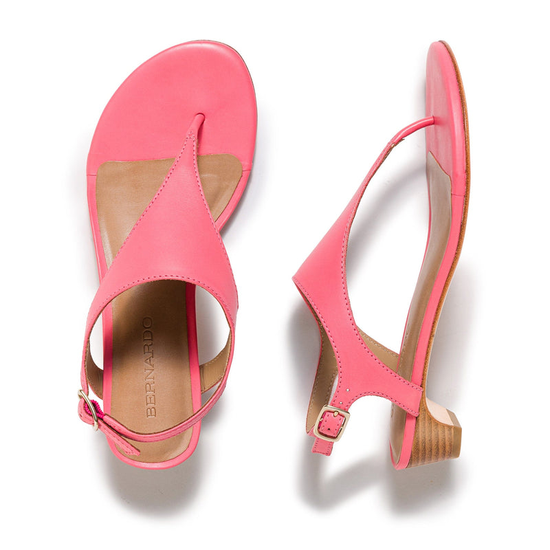 Women Bernardo Goldy Demi Heels Sandals Pink | UYH7714LG