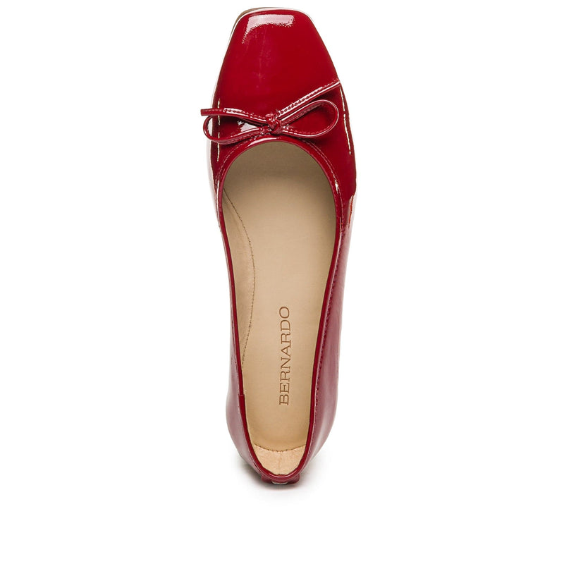 Women Bernardo Gwynn Ballet Flats Dark Red | ECL567KF