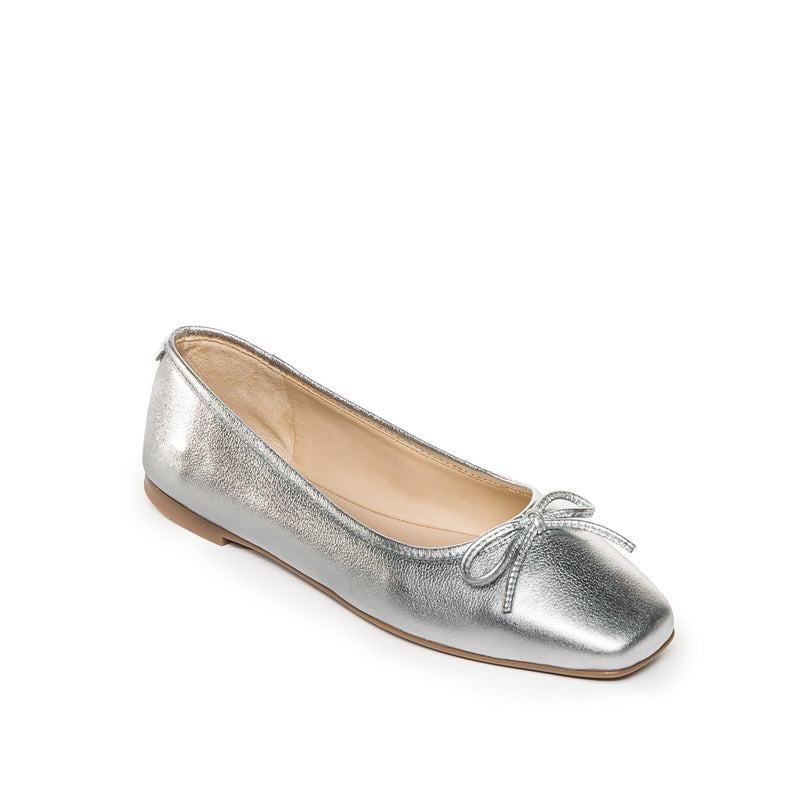 Women Bernardo Gwynn Ballet Flats Silver | XWJ2264SV