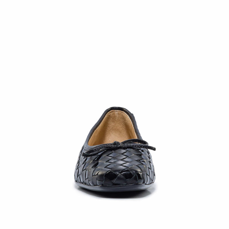 Women Bernardo Gwynn Woven Ballet Flats Black | ROS4011YE