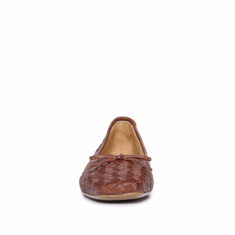 Women Bernardo Gwynn Woven Ballet Flats Chocolate | EHX4893HM