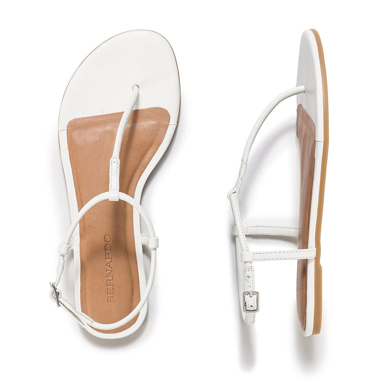 Women Bernardo Haven Thong Flat Sandals White | BDY9113BG