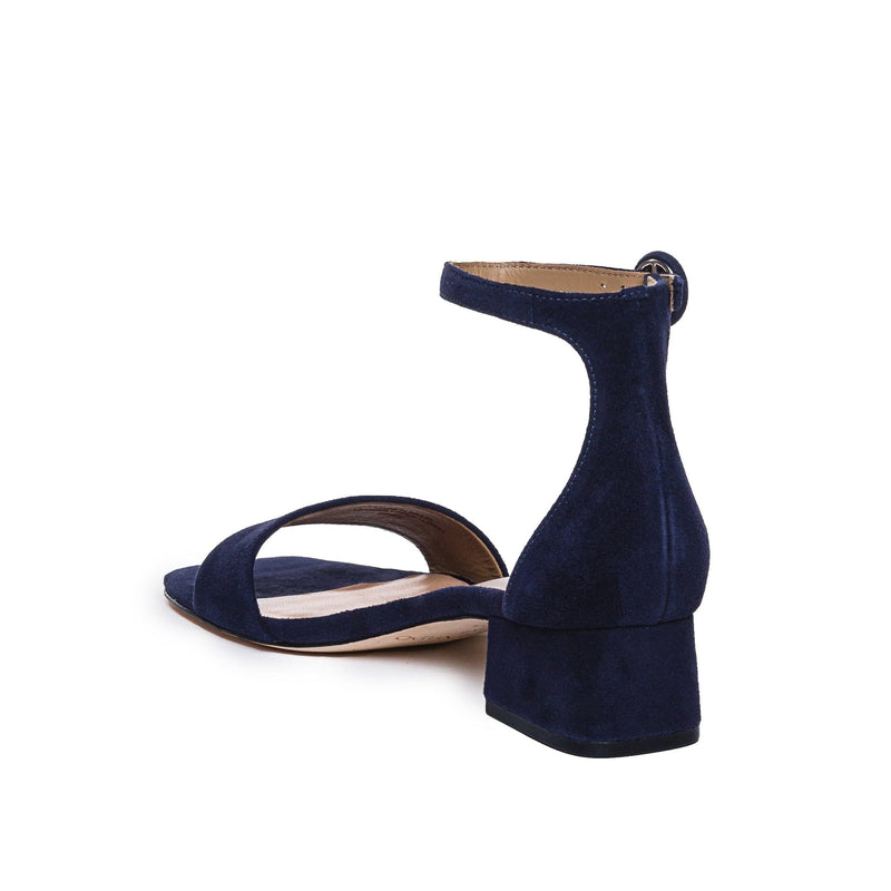 Women Bernardo Jalena Low Heels Sandals Dark Navy | MLD8318EG