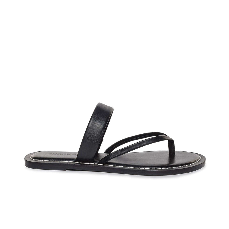 Women Bernardo Leia Thong Flat Sandals Black | CYO9659WZ