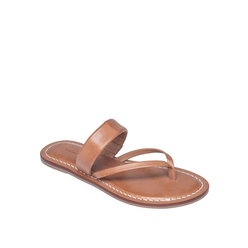 Women Bernardo Leia Thong Flat Sandals Brown | YOS4032IN