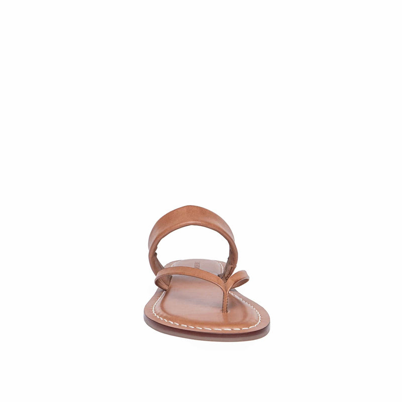 Women Bernardo Leia Thong Flat Sandals Brown | YOS4032IN