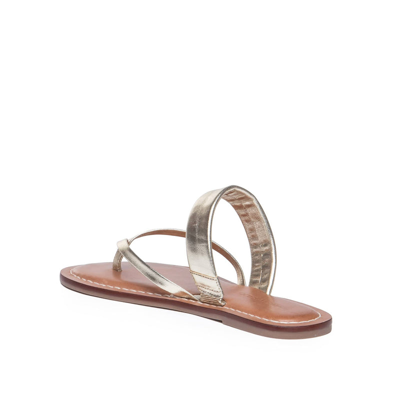 Women Bernardo Leia Thong Flat Sandals Gold | CUE3038PK