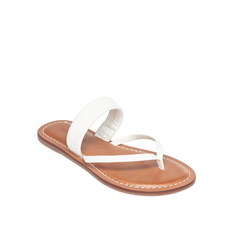 Women Bernardo Leia Thong Flat Sandals White | PPL1663QN