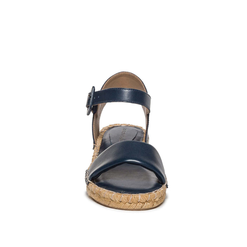 Women Bernardo Madrid Espadrille Wedge Sandals Navy | LCT6618TF