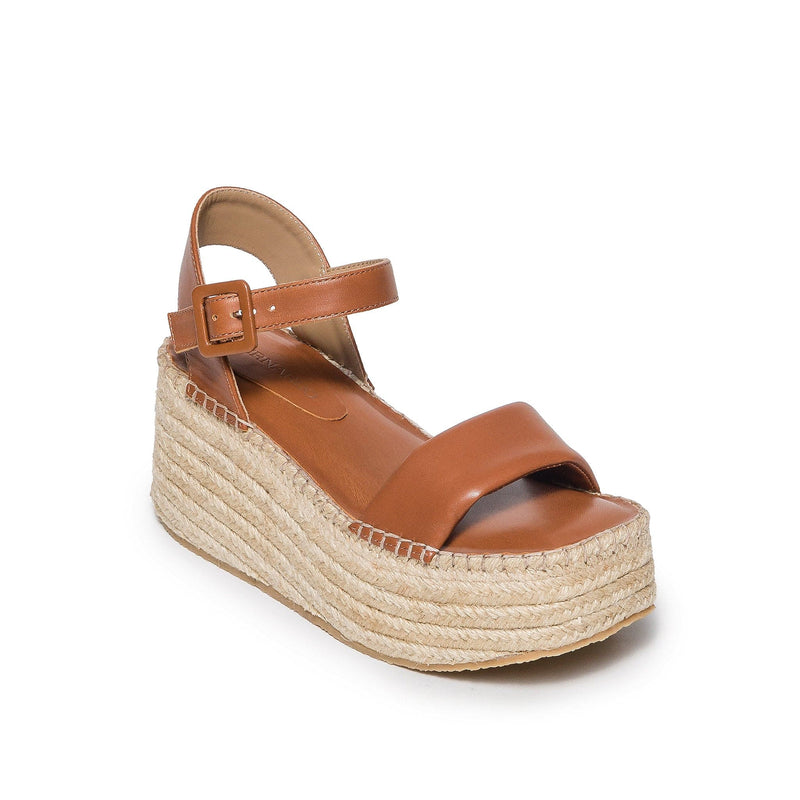 Women Bernardo Mallorca Espadrille Platform Sandals Dark Brown | YDX7876SW