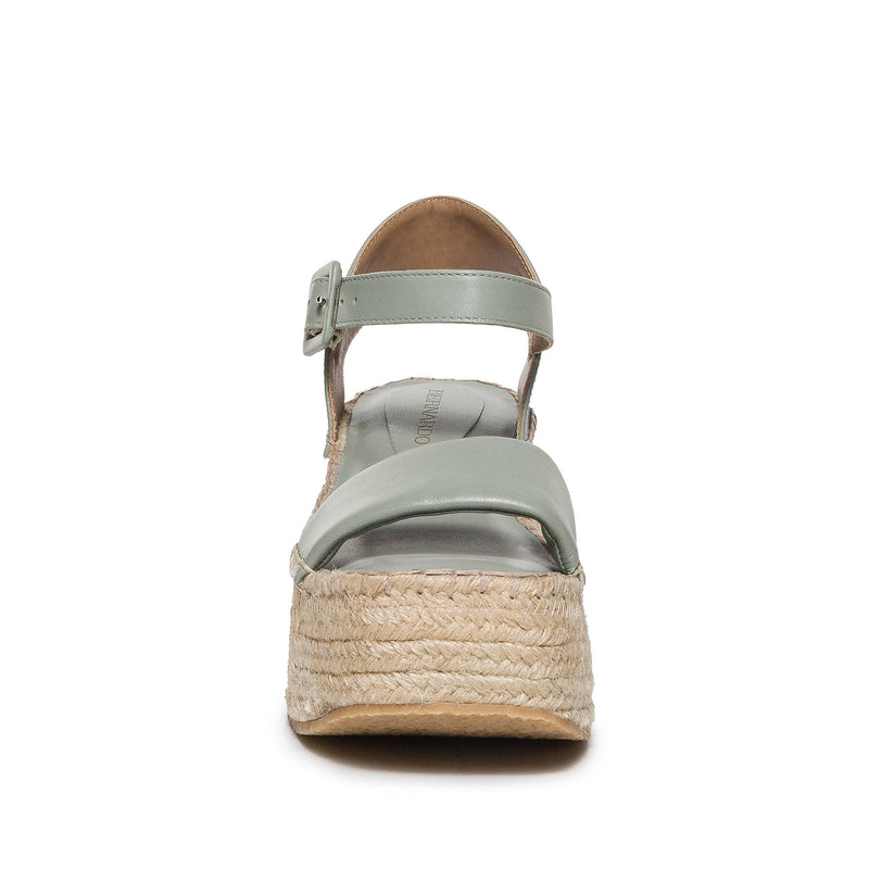 Women Bernardo Mallorca Espadrille Platform Sandals Light Green | QBL7933EE