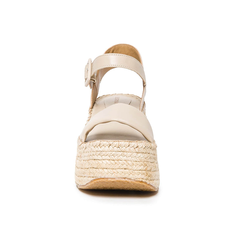 Women Bernardo Mallorca Espadrille Platform Sandals Beige | VXO682ZZ