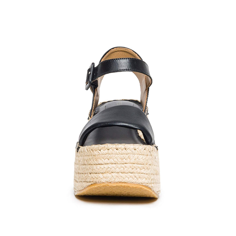 Women Bernardo Mallorca Espadrille Platform Sandals Black | CZU3716HL