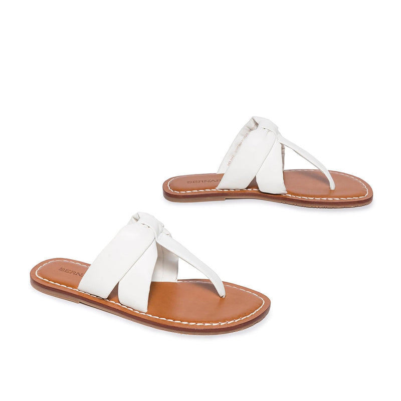 Women Bernardo Margaret Thong Slide Sandals White | QPO351QV