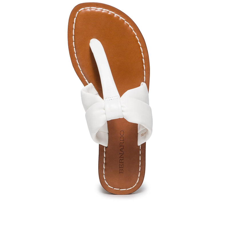 Women Bernardo Margaret Thong Slide Sandals White | QPO351QV