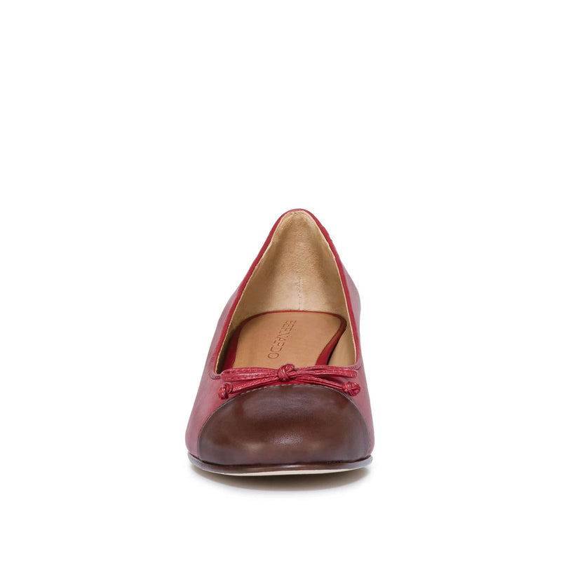 Women Bernardo Marisol Ballerina Pumps Dark Red Chocolate | HEH8473TP