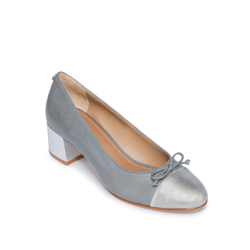 Women Bernardo Marisol Ballerina Pumps Grey Silver | EZP2372HV