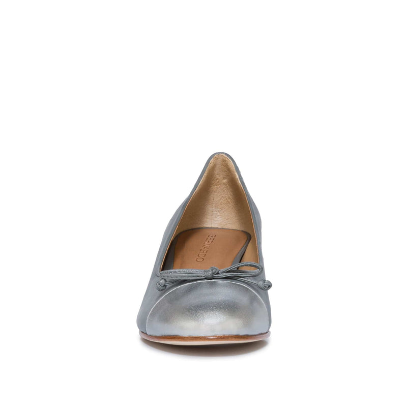 Women Bernardo Marisol Ballerina Pumps Grey Silver | EZP2372HV