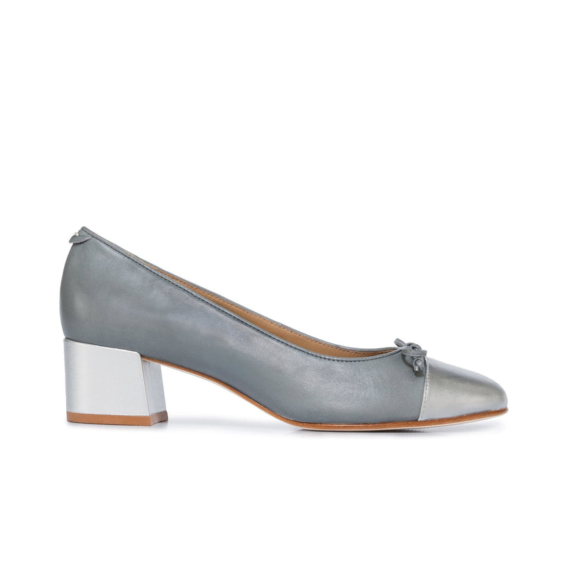 Women Bernardo Marisol Ballerina Pumps Grey Silver | EZP2372HV