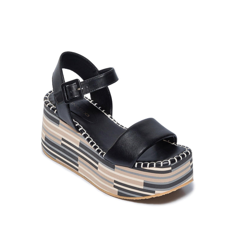 Women Bernardo Marley Platform Sandals Black | BUH3862IN